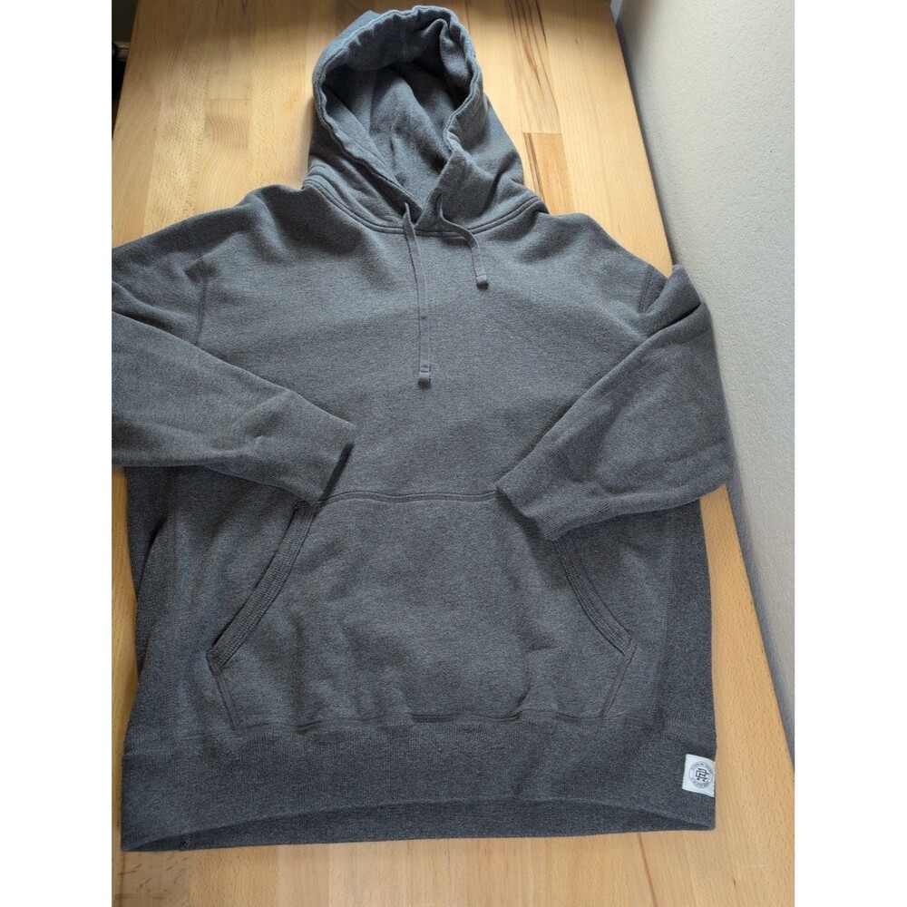 Reigning Champ Mens Medium Gray Midweight Terry Pullover Hoodie